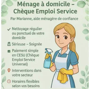 Femme de ménage à Bourges et ses alentours 