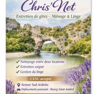 Femme de ménage en activité à Le Teil 