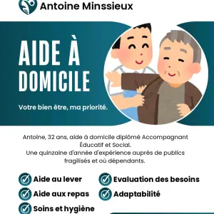 Antoine, aide a domicile diplomé