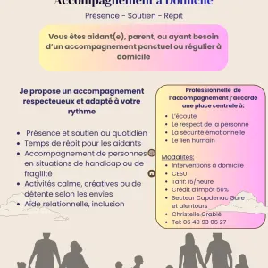 Accompagnement et aide polyvalente à domicile - DEAMP