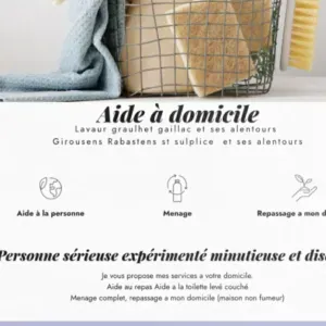 Aide a domicile pour personnes en situation fragiles 