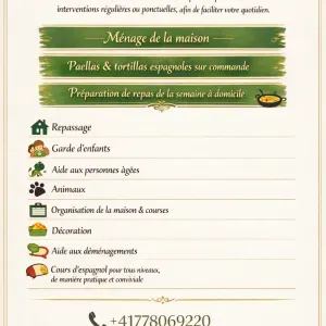 Femme de ménage Granges-près-Marnand 