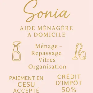 Aide ménagère avec expérience 