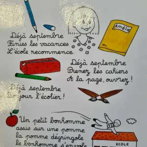 Sortie d'école mercredi et repassage 2h