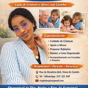 Cuidadora responsável com psbldd de deslocar  como interna 