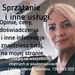 Sprzątanie. Ponad 6 lat doświadczenia.