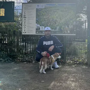 Tratador de animais de preferência cães.