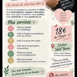 Aide a domicile personne agee 