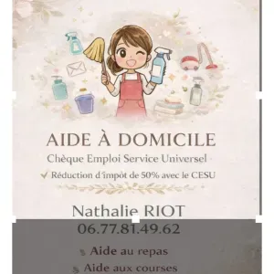 Aide à domicile depuis plus de 10 ans  