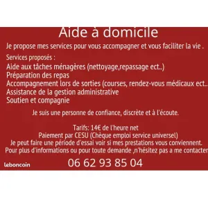 Aide a domicile sur Tarascon-sur-Ariège et ses alentours 