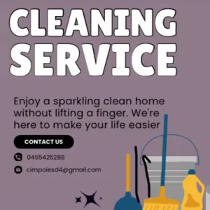 My job cleaning, my business. 