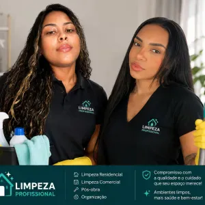 Equipe de limpeza profissional de confiança.