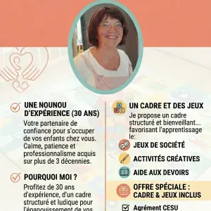 Intervenante auprès d'enfants au domicile des parents 