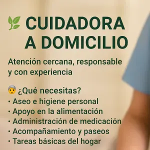 Cuidadora con experiencia en Sevilla 