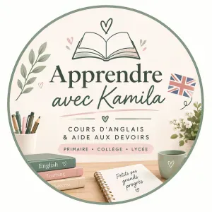 Cours d'anglais, de français et d'aide aux devoirs.