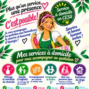 Aide ménagère en Cesu, Saint Junien 87200