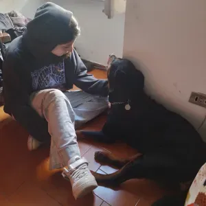 Felice di fare compagnia ai vostri animaletti