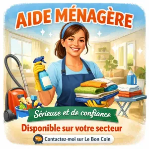 Aide-ménagère sérieuse et ponctuelle 