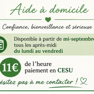 Aide a domicile Saumur et alentours 