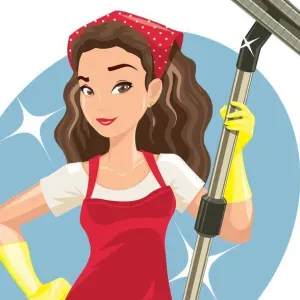 Ajuda doméstica para trabalho de limpeza 