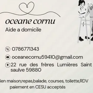 Océane aide à domicile libéra 