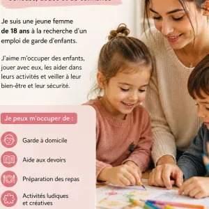 Je recherche à faire des gardes d'enfants 