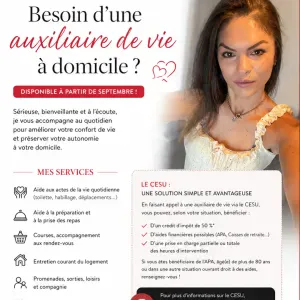 Aidé à domicile passionnée, maisons laffitte/sartrouville