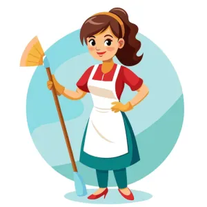 Famme du ménage  privé et interprise