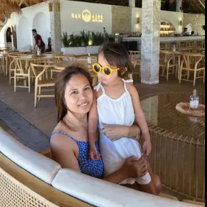 Serious and efficient cleaning lady