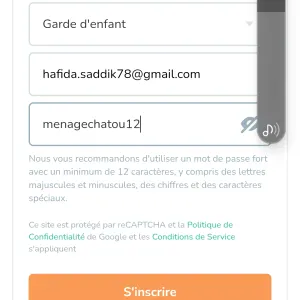 Aide ménagère et garde d'enfants