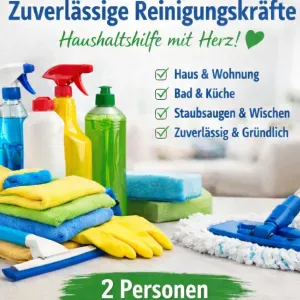 Zuverlässige Haushaltshilfe -2 Personen