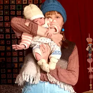 Garde pour bébé de 3 mois couple d'artistes