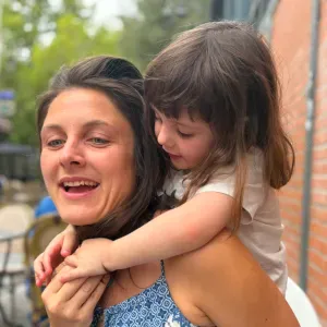 Sortie d'école pour ma fille Olympe, 3 ans, Paris 18