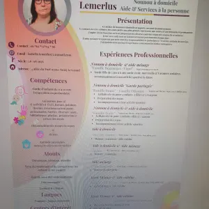 Garde enfants aide ménage.