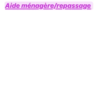 Aide ménagère / repassage Tinqueux, Reims et alentours