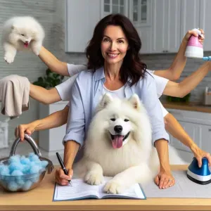 Femme de ménage autour du lac Saint Point 