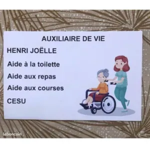 Auxililiare de vie pour votre confort.