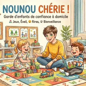 Propose babysitting à mon domicile 